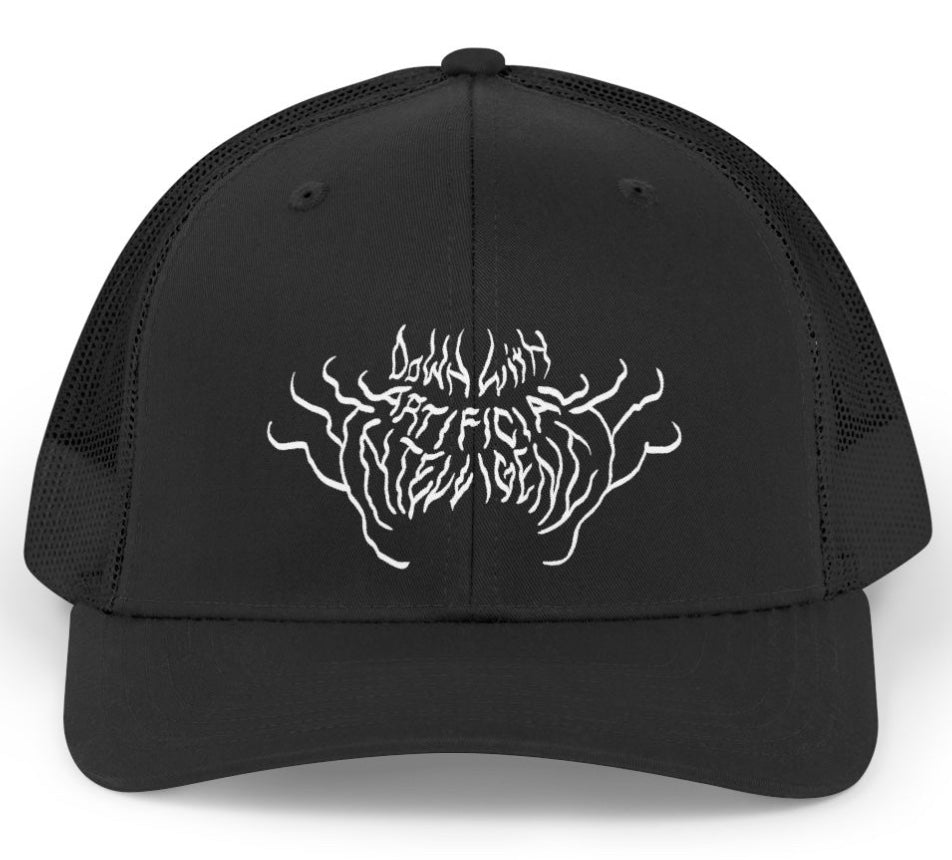 "Down With Artificial Intelligence" Trucker Cap